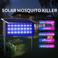 Waterdichte buiten solar muggenlamp 10W 15W 20W 30W 40W Tuin insectenverjager oplaadbare solar muggenlamp voor tuin en boerderij