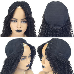 Pelucas de cabello humano rizado con parte en v, grado brasileño 12a, venta al por mayor, vendedores de cabello 100% humano - Product Image 5