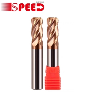 CNC Cutting Tool Solid Carbide Endmill 4 Flute Hrc45 Hrc55 Hrc65 Endmills Corner Radius <strong>End</strong> <strong>Mill</strong> - Product Image 6