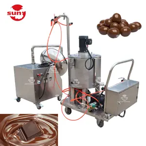 Machine d'enrobage de farinage de chocolat d'arachide de haute qualité machine enrobée de chocolat d'arachide et de noix