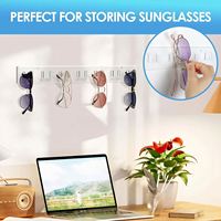 Support mural en bois pour lunettes, présentoir créatif pour lunettes de soleil, crochet de rangement