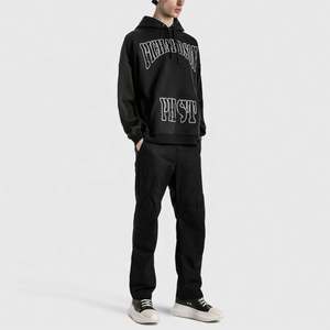 Sweat à capuche homme surdimensionné avec impression numérique à motif de logo personnalisé Sweat à capuche 330 g/m² - Product Image 6