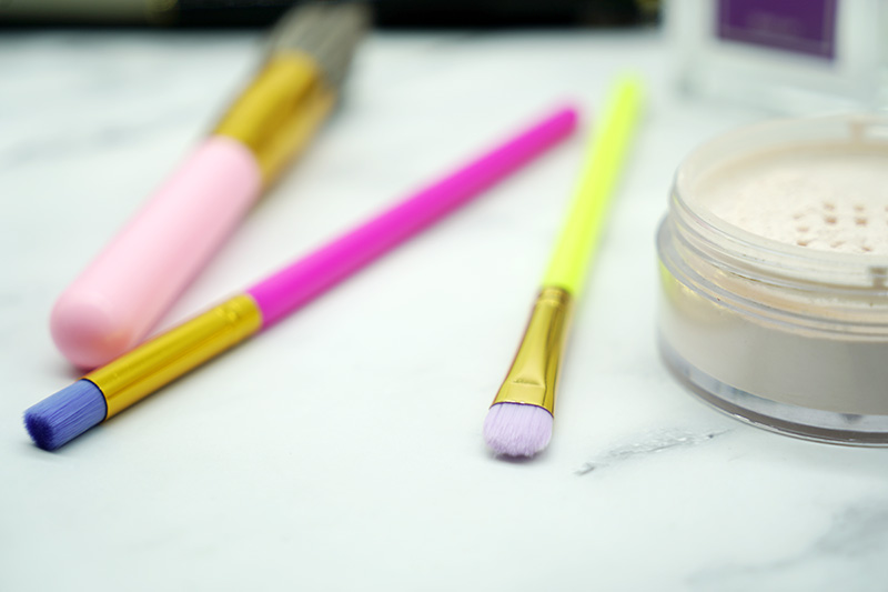 Wholesale High Quality Mini Single Face Glitter Individual Real Goat Hair Makeup Make Up Set Blended Blending Cosmetic Brush