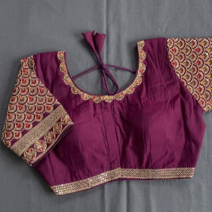 Boutique India última Blusa de algodón ready made elegante y versátil colección nupcial elegante para colecciones étnicas - Product Image 3