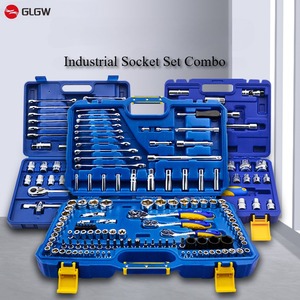 ชุดเครื่องมืออเนกประสงค์ 120 ชิ้น ขนาด 1/2 นิ้ว 3/8 นิ้ว 1/4 นิ้ว ทำจากเหล็ก CRV สำหรับซ่อมจักรยาน มอเตอร์ไซค์ รถยนต์ ชุดซ็อกเก็ตเมตริก - Product Image 2