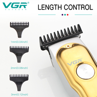 VGR V-290 Tondeuse à Cheveux et Barbe Professionnelle Électrique Sans Fil pour Hommes