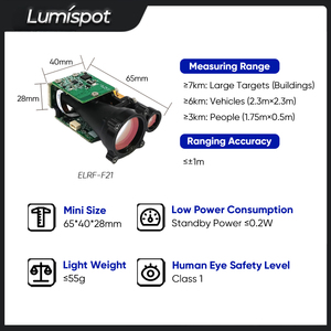 Módulo de Telémetro Láser ELRF-F21 Lumispot de Alta Calidad y Bajo Consumo de Energía, Alcance de 6000m - Product Image 2