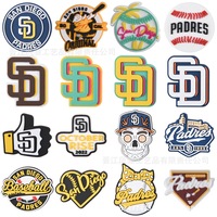Хит продаж: оптовые бейсбольные шармы для обуви San Diego Padres, аксессуары для украшения спортивной обуви для болельщиков