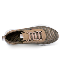 Chaussures de course minimales pour hommes marche survêtement Jogging baskets tissu extensible évider trou d'air maille d'air respirant à lacets bas