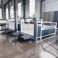 Machine plieuse-colleuse semi-automatique pour la fabrication de boîtes en carton, machine plieuse-colleuse chinoise, petite machine plieuse-colleuse