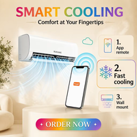 AC Split Smart Tuya WiFi Kontrol Jarak Jauh Mobile Variabel Frekuensi DC Inverter Hemat Energi Pendingin Udara untuk Penggunaan Rumah Tangga