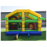 Château gonflable commercial avec toboggan pour enfants EN14960, structure de jeu gonflable en PVC durable en forme de lion pour les fêtes