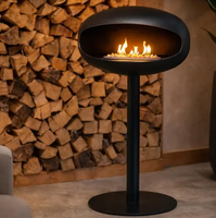 Brasero à éthanol en métal, forme personnalisée, couleur montagne, hauteur de flamme réglable, avec logo, idéal pour la décoration intérieure – Meilleures ventes