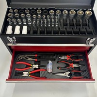 403-teiliger CRV-Material Handwerkzeug-Satz mit Hartschalenkoffer, Steckschlüsseln, Ratsche, Zangen & Kombinations-Schraubenschlüsseln, 4-lagiger Werkzeugkasten