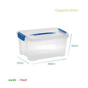 Organizzatore per Armadio Maxi Box 50x40x25cm Scatola Pieghevole con Coperchio e Maniglia - Product Image 2