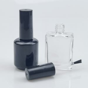 Flacon de vernis à ongles en gel UV carré vide personnalisé, rose, noir, bleu, or, 10 ml, 15 ml - Product Image 4