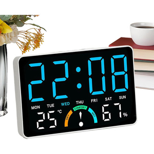Custom Smart Digital Desk <b>Led</b> Multifunctional <b>Clock</b> with Time and Date Digital <b>Clock</b> for Bedroom - Product Image 1