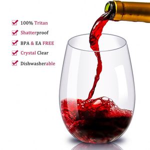 Copas de Vino Personalizadas al por Mayor, Reutilizables, de Plástico, para Brindis, sin Tallo - Product Image 2