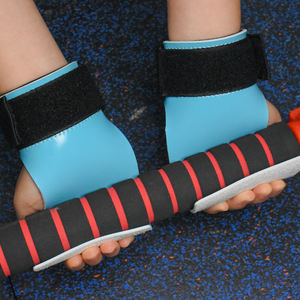 Hypalon Grips Guantes antideslizantes Guantes de Palma de silicona azul para protección de levantamiento de pesas Almohadillas esponjosas protegen la muñeca - Product Image 6