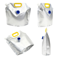 Bolsa Doypack de Plástico PET Reutilizable Personalizada de 1L 5L 10L con Boquilla en la Esquina para Rellenar Detergente para Ropa, Champú y Jabón de Manos