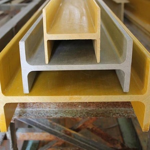 โปรไฟล์ไฟเบอร์กลาสแรงสูงแบบพัลทรูชั่น  คานรูปตัวไอ FRP - Product Image 4
