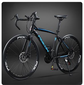 Bicicletta da Strada Leggera 700C con Doppi Freni a Disco, Bici da Corsa Antiscivolo per Pendolarismo Urbano e Ciclismo su Strada - Product Image 2