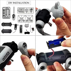 Pengendali jarak jauh listrik cerdas <span class=keywords><strong>Robot</strong></span> pintar mainan anjing batang DIY dirakit energi mainan tenaga surya untuk anak-anak - Product Image 5