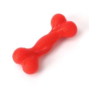 Suministros de silicona de grado alimenticio para mascotas, duraderos, resistentes al agua, para entrenamiento en forma de hueso, macarrones de colores, juguetes interactivos para morder molares - Product Image 5