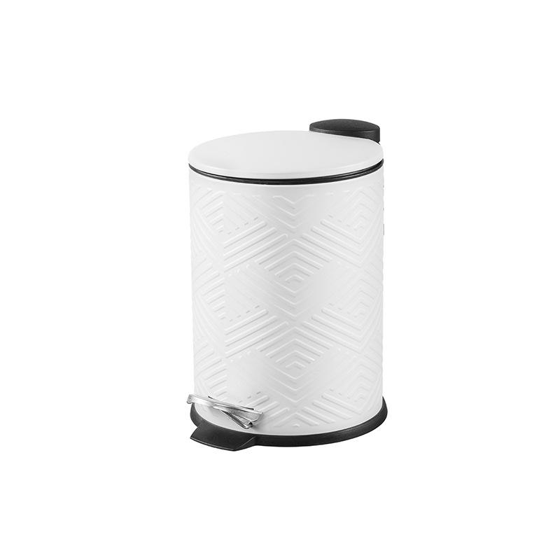 Poubelle à couvercle fin [en relief]