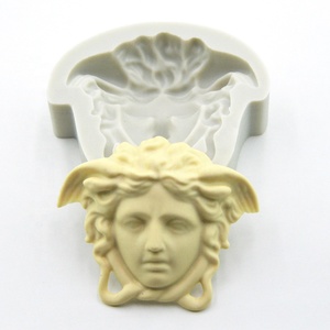 DM322 3D <span class=keywords><strong>Snaker</strong></span> Medusa busto scultura greca torta fondente cioccolato stampo da forno cera sapone candela fare stampo in silicone - Product Image 5