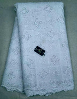 Dentelle Suisse Voile Brodé de Haute Qualité 2026, 100% Coton Autrichien, Tissu de Dentelle Africaine de Dubaï, Dentelle Sèche pour Mariage