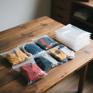 Bolsa de Plástico HDPE Personalizada de Alta Calidad con Cierre, para Empacar Camisetas, con Logotipos Impresos en Serigrafía, Asa de Parche, para Supermercado - Product Image 2