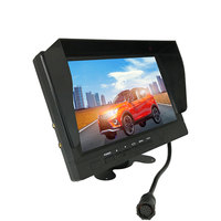 Moniteur de voiture, de bus et de camion TFT LCD de 9 pouces, pare-soleil pour moniteur de voiture, moniteur de recul HD pour voiture