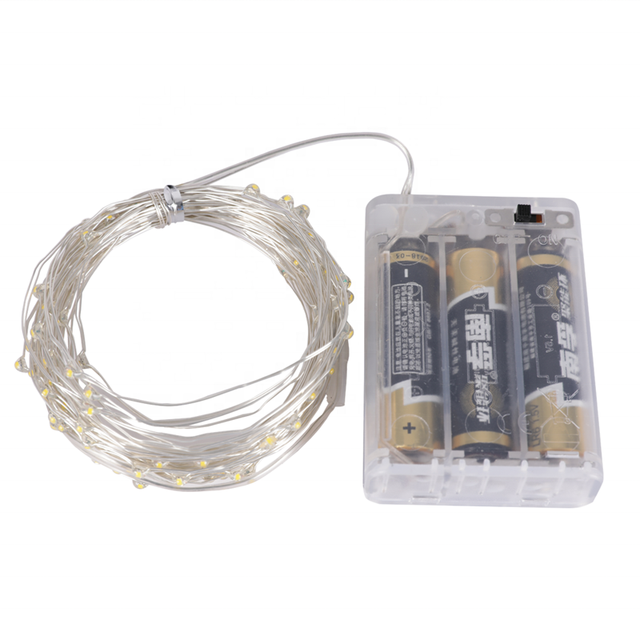 10m 100leds Battery Operated Christmas Garland Copper Wire Led String Lights