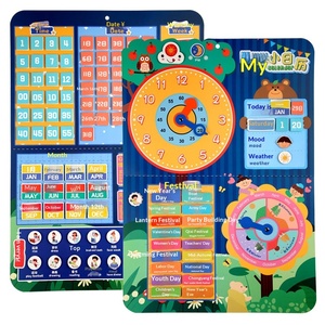 การ์ดสติกเกอร์กระดาษสำหรับเด็ก ช่วยเสริมสร้างการเรียนรู้เรื่องเวลา ปฏิทิน สภาพอากาศ และสัปดาห์ เหมาะสำหรับการเรียนรู้ในวัยอนุบาล - Product Image 5