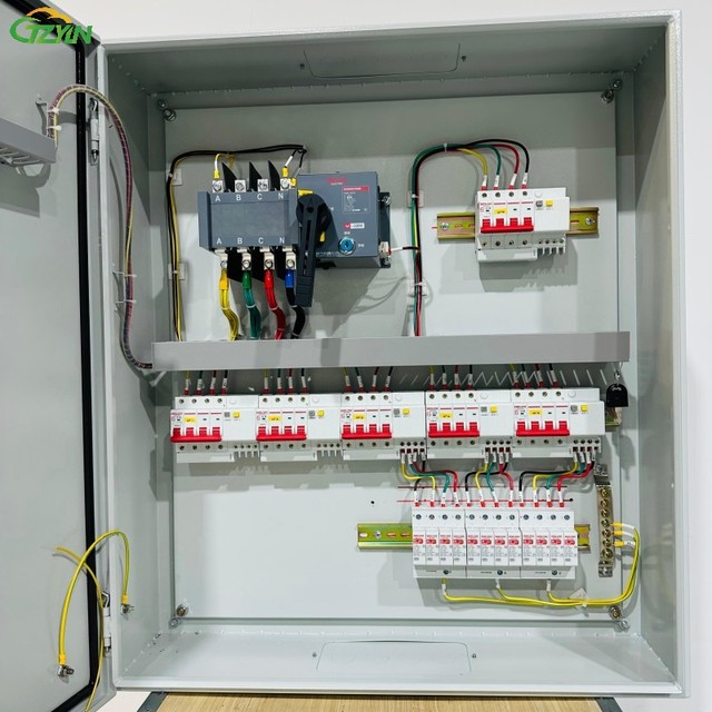 Complete Set Cabinet IP30 Wall Mounted Industrial Control Panel 3 Phase Electric Distribution Board ATS Power Box