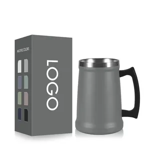 Custom Stainless Steel Ice Beer Wine Cup Thermal Insulated Vacuum Water Tumbler Coffee Mug Cups