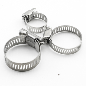 Collier de serrage à vis sans fin en acier inoxydable 304/201 de haute qualité, norme américaine, largeur 8 mm, poli, réglable, Nindejin - Product Image 4