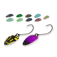 Vente en gros de leurres Luya métalliques durs, avec paillettes effet écailles de dragon et bouche de cheval, finition électrolytique, pour la pêche en eau salée et la pêche au brochet