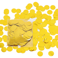 Ballons de 15g et 2,5cm en papier doré coloré avec confettis pour décorations de mariage, anniversaire, baby shower, révélation du sexe et autres fêtes