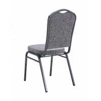 Chaise de banquet empilable moderne en métal à prix d'usine pour hôtels, appartements, hôpitaux - Siège en tissu et fer durable pour usage commercial intérieur