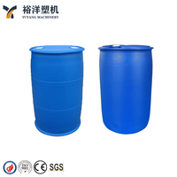 Máquina de Moldeo por Extrusión-Soplado Automática de HDPE de Una Capa, de Doble Estación y Doble Anillo, con Capacidad de 220 Litros