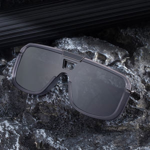 Lunettes <span class=keywords><strong>de</strong></span> soleil KAJILA en gros, mode fantaisie, logo personnalisé, lentille unique, double faisceau, UV400, lunettes <span class=keywords><strong>de</strong></span> soleil pour hommes - Product Image 3
