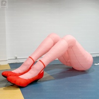 Énorme Accessoire de Scène Gonflable Sexy, Jouet Gonflable Géant pour Femmes, Ballon Publicitaire pour Boîte de Nuit, Jouet Érotique à Longues Jambes