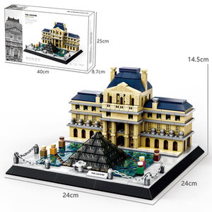 Wange 4213, Bloques de Construcción del Museo del Louvre de París, Modelo de Ladrillos, Adorno, Juego de Bloques de Construcción Educativos para Niños - Product Image 5