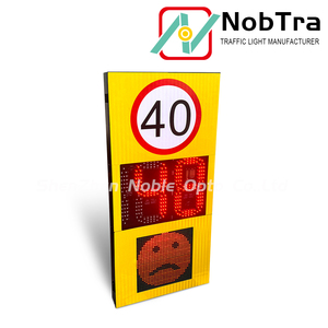 Dấu hiệu tốc độ Radar <span class=keywords><strong>LED</strong></span> thông minh với ngưỡng tốc độ có thể điều chỉnh và phản hồi khuôn mặt hoạt hình - Product Image 4