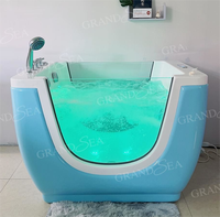 Baignoire à bulles d'ozone multifonctionnelle Baignoire à jet tourbillon pour bébé Baignoire autoportante pour enfants