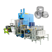 Récipient alimentaire/plateau/plat/assiette/casserole/tasse de papier d'aluminium argenté jetable automatique à grande vitesse faisant la machine