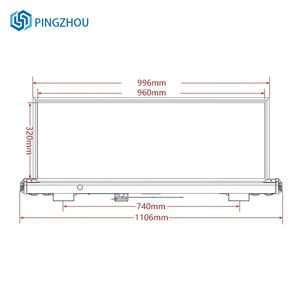 Auto-<span class=keywords><strong>LED</strong></span>-Bildschirm 320x160mm Vollfarb-Werbe bildschirm auf der Oberseite des Taxis, wasserdicht. Auto-<span class=keywords><strong>LED</strong></span>-Bildschirm - Product Image 2