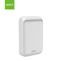 Chargeur mobile portable mini ultra fin au lithium, personnalisé en usine, OEM, universel, double USB, charge rapide PD 20W, batterie externe